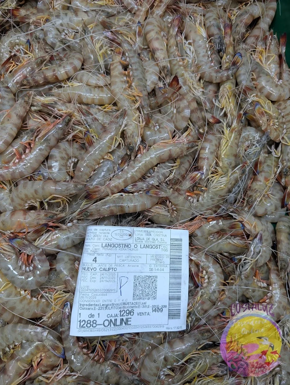Langostino de Sanlùcar y huelva