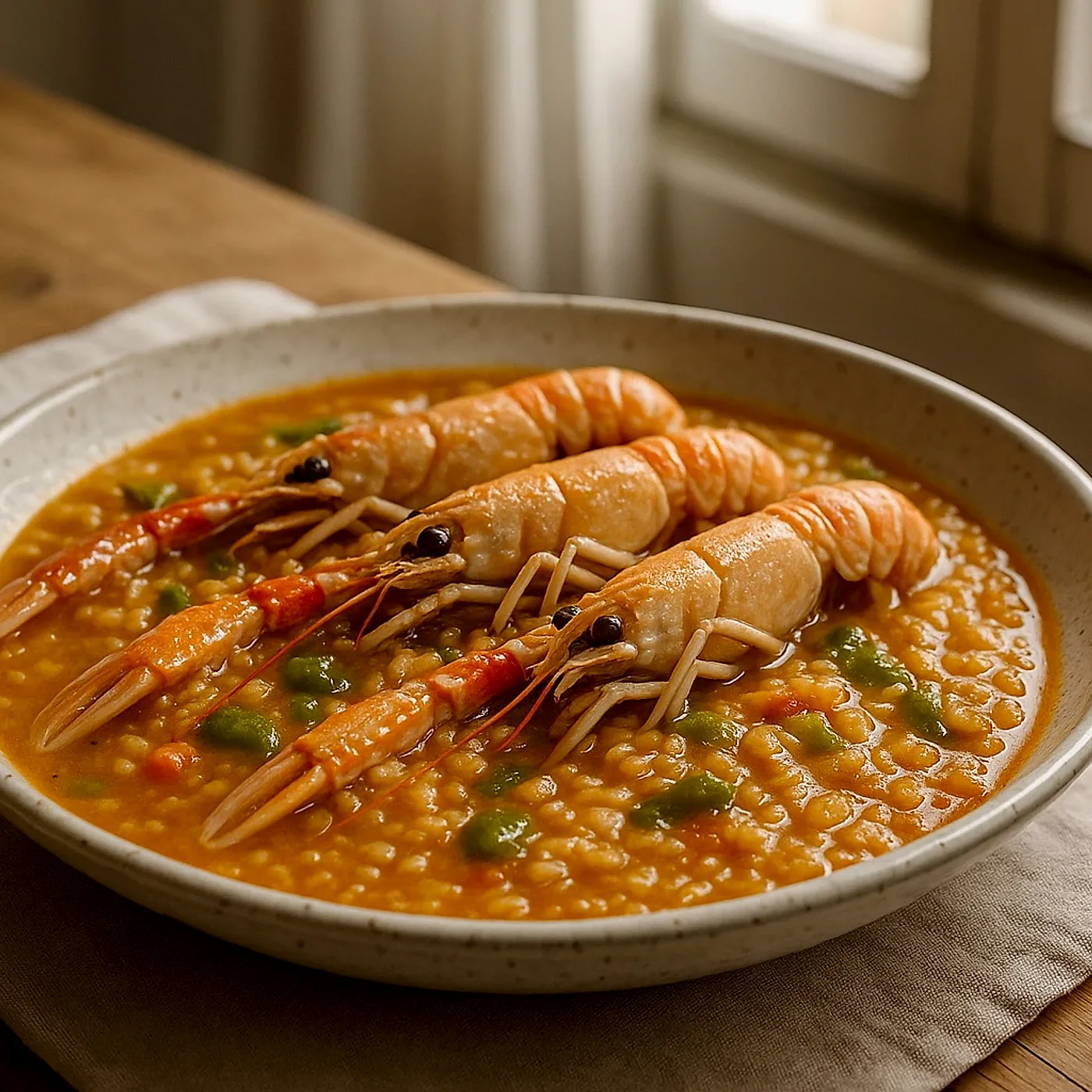 Arroz meloso de cigalas de Huelva, al estilo marinero del Golfo de Cádiz 🦐