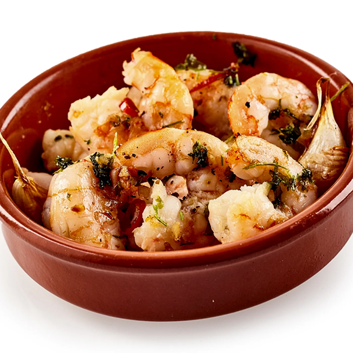 Gambas de Huelva al ajillo (o al pil pil)